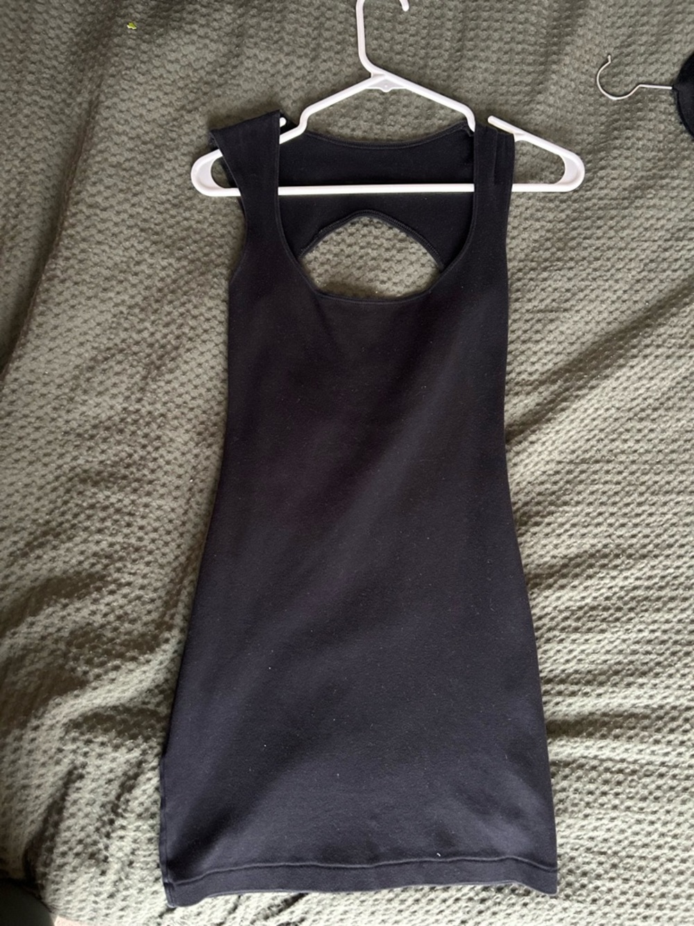 American Apparel Black Scoopneck Bodycon Dress